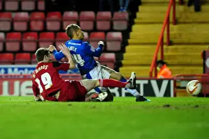 Bristol City V Peterborough Prints: Late Consolation: Dwight Gayle Scores for Peterborough United Against Bristol City in Championship Match