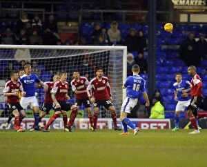 Images Dated 8th February 2014: Late Drama at Boundary Park: James Wilson's Missed Goal Gifts Bristol City Victory