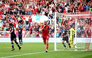 Framed Print : Late Equalizer by Aaron Wilbraham: Bristol City vs Derby County, Sky Bet Championship (September 17, 2016)
