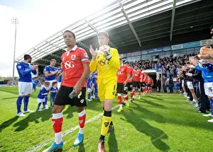 Chesterfield V Bristol City Prints: League One Champions Grand Entrance: Chesterfield Players and Staff Pay Tribute