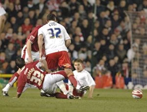 Images Dated 19th February 2008: Lee Johnson in Action: Bristol City vs Crystal Palace