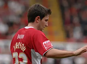 Bristol City V Preston North End Prints: Lee Johnson in Action: Bristol City vs Preston North End