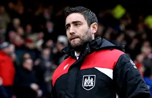 Nottingham Forest V Bristol City Prints: Lee Johnson at The City Ground: Leading Bristol City in Sky Bet Championship Clash Against Nottingham Forest