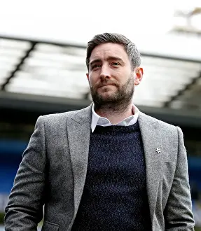 Blackburn Rovers V Bristol City Prints: Lee Johnson Guides Bristol City at Ewood Park against Blackburn Rovers