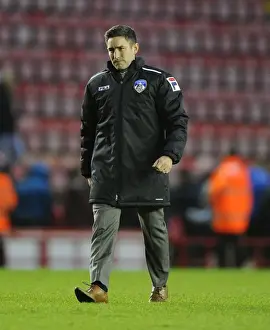 Bristol City V Oldham Athletic Prints: Lee Johnson at the Helm: November 2013 Showdown - Bristol City vs Oldham Athletic