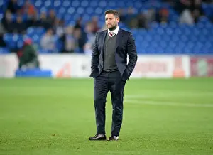 Cardiff City V Bristol City Prints: Lee Johnson Leads Bristol City at Cardiff City Stadium, Sky Bet Championship Match