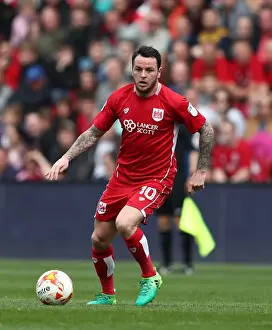 Bristol City V Birmingham City Prints: Lee Tomlin in Action: Bristol City vs Birmingham City