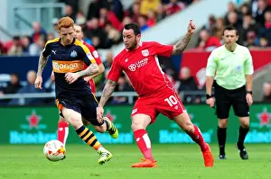Lee Tomlin in Action: Bristol City vs Newcastle United, Sky Bet Championship, 2016