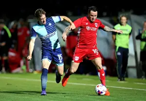 Adams Park Prints: Lee Tomlin Drives Past Dayle Southwell: Wycombe Wanderers vs. Bristol City, 2016