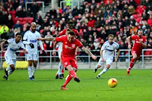 Lee Tomlin Scores Penalty for Bristol City Against Ipswich Town (Sky Bet Championship)