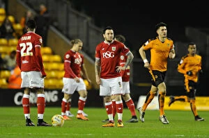 Images Dated 8th March 2016: Lee Tomlin's Disappointment: Wolves Take 1-0 Lead Over Bristol City