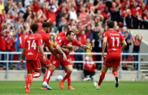 Bristol City V Aston Villa Prints: Lee Tomlin's Euphoric Goal: Bristol City's Victory Over Aston Villa (27-08-2016)