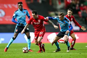 Third Round Prints: Lee Tomlin's Thrilling FA Cup Performance: Bristol City vs Fleetwood Town at Ashton Gate Stadium