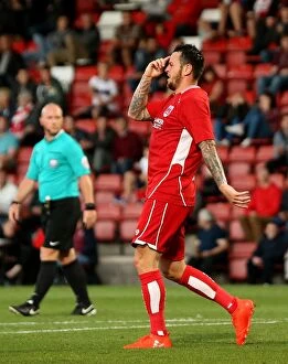 Images Dated 25th July 2016: Lee Tomlin's Thrilling Goal: Bristol City's Victory Over Cheltenham Town (25.07.2016)