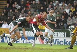 Plymouth V Bristol City Collection: Lee Trundle in Action: Plymouth vs. Bristol City