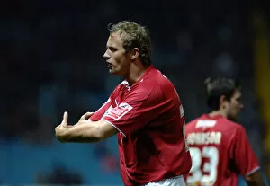Images Dated 13th December 2008: Lee Trundle appeals to the linesman after he appeared