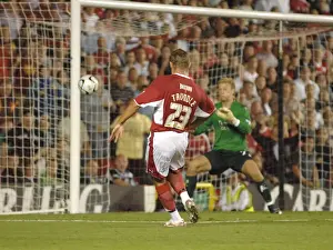 Bristol City V Manchester City Prints: Lee Trundle vs Manchester City: A Former Player's Battle (Bristol City vs Manchester City)