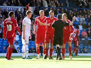 Images Dated 17th September 2011: Leeds United vs. Bristol City: Controversial Late Goal Disallowed - Football, League Cup