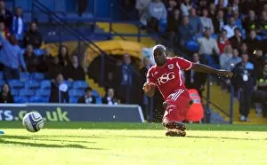 Images Dated 17th September 2011: Leeds United vs. Bristol City: Jamal Campbell-Ryce's Disallowed Goal - Football League Cup