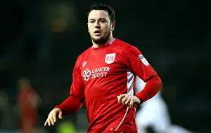 Leeds United V Bristol City Prints: Leeds United vs. Bristol City: Lee Tomlin in Action at Elland Road, 2017