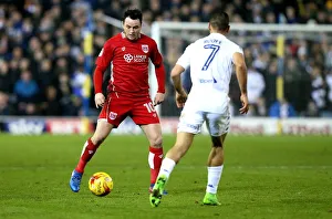 Leeds United V Bristol City Prints: Leeds United vs. Bristol City: Lee Tomlin vs