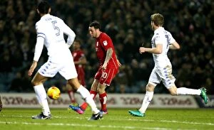 Images Dated 14th February 2017: Leeds United vs. Bristol City: Lee Tomlin's Chip Goal Thrills at Elland Road, 14/02/2017