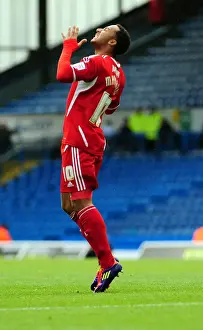Leeds United V Bristol City Prints: Leeds United vs. Bristol City: Nicky Maynard in League Cup Action at Elland Road (16-09-2011)