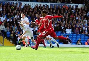 Images Dated 17th September 2011: Leeds United's Andy Lonergan Saves Nicky Maynard's Penalty in Leeds United v Bristol City
