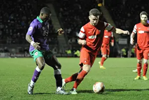 Leyton Orient V Bristol City Prints: Leyton Orient's Luke O'Neil Evades Kieran Agard in Thrilling Sky Bet League One Clash