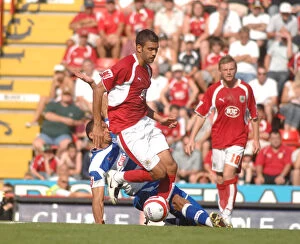 Images Dated 11th August 2007: Liam Fontaine in Action: Bristol City vs QPR