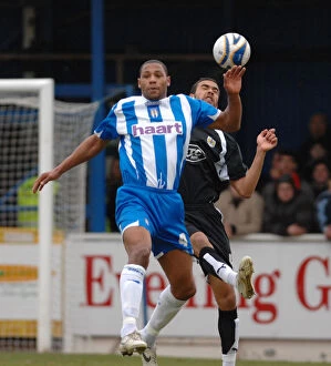 Images Dated 25th February 2008: Liam Fontaine in Action: Colchester United vs. Bristol City