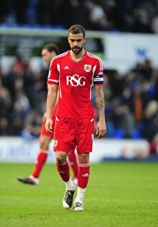 Images Dated 3rd March 2012: Liam Fontaine's Disappointment: Ipswich Town Holds Off Bristol City