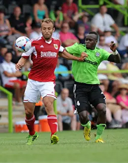 Forest Green Rovers V Bristol City Prints: Liam Kelly of Bristol City vs Alhassan Bangura of Forest Green Rovers - Preseason Clash