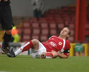 Bristol City V Sheffield United Prints: Louis Carey in Action: Bristol City vs Sheffield United