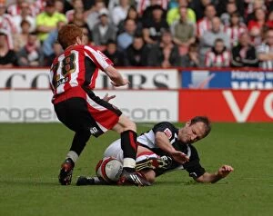 Images Dated 28th April 2008: Louis Carey in Action: Sheffield United vs. Bristol City