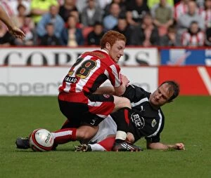 Images Dated 28th April 2008: Louis Carey in Action: Sheffield United vs. Bristol City