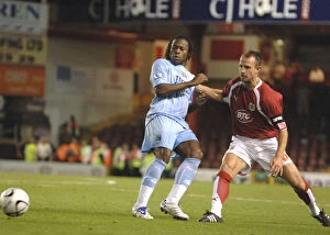 Images Dated 29th August 2007: Louis Carey Faces His Former Team: Bristol City vs Manchester City