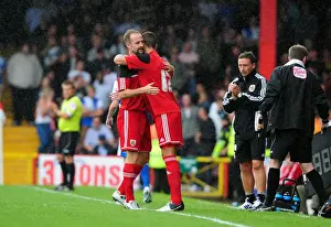Louis Carey Testimonial Prints: Louis Carey's Embrace: A Heartwarming Moment at the Louis Carey Testimonial