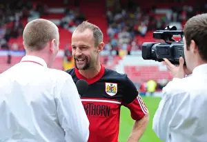 Framed Print : Louis Carey's Testimonial: Bristol City Football Club vs. Bristol Rovers, August 4, 2012