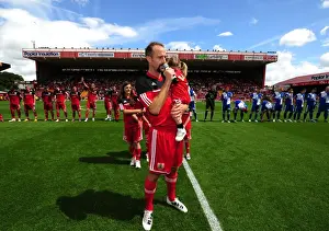 Framed Print : Louis Carey's Testimonial: A Heartfelt Address to the Fans at Ashton Gate Stadium (August 4, 2012)