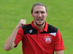 Pre Season Prints: Luke Ayling in Action: Bristol City vs. Bath City, Twerton Park, 2015