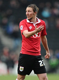 MK Dons V Bristol City Prints: Luke Ayling in Action: MK Dons vs. Bristol City, Sky Bet League One, 2015
