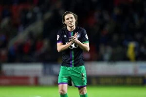 Images Dated 28th November 2015: Luke Ayling's Heartfelt Appreciation: A Moment of Connection at Rotherham United vs
