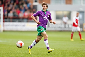 Fleetwood Town V Bristol City Prints: Luke Freeman in Action: Fleetwood Town vs. Bristol City (2014)