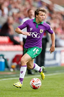 Fleetwood Town V Bristol City Prints: Luke Freeman in Action: Fleetwood Town vs. Bristol City (2014)
