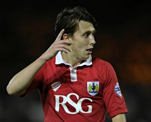 Framed Print : Luke Freeman in Action: Port Vale vs. Bristol City, Sky Bet League One, 2014