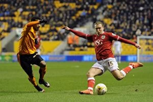 Images Dated 8th March 2016: Luke Freeman of Bristol City in Action Against Wolves, Sky Bet Championship, 2016