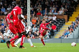 Images Dated 24th September 2016: Luke Freeman Scores the Second Goal: Bristol City Leads 2-0 against Fulham at Craven Cottage