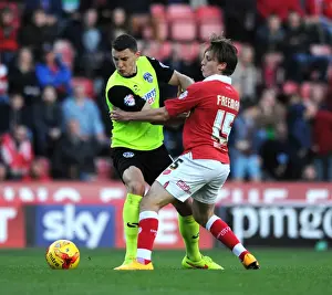 Bristol City V Oldham Athletic Prints: Luke Freeman Stops James Wilson: Bristol City vs Oldham Athletic