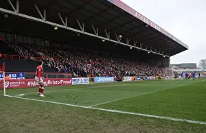 Gillingham Prints: Luke Freeman Takes a Corner at Ashton Gate: Bristol City vs Gillingham, Sky Bet League One